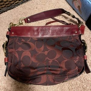 Coach Shoulder bag, wine colored